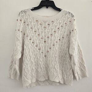 MNG ivory sweater